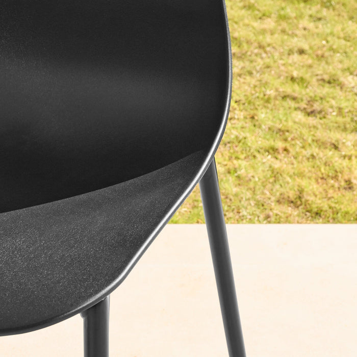 Wren Black Dining Chairs - Set of 4 - Laura James