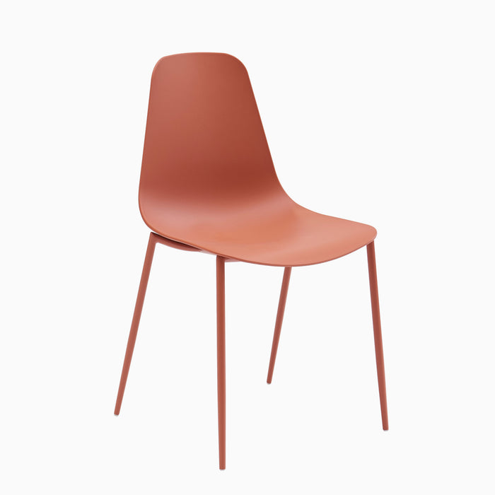 Wren Burnt Orange Dining Chairs - Set of 4 - Laura James