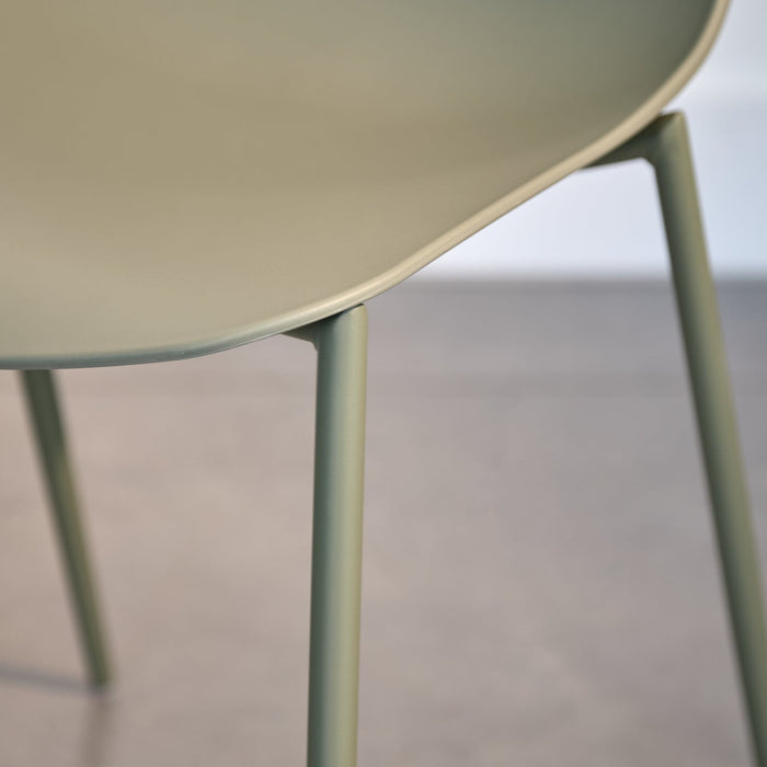 Wren Dining Chairs - Set of 2 - Green - Laura James
