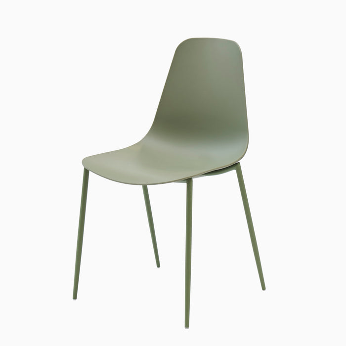 Wren Dining Chairs - Set of 2 - Green - Laura James