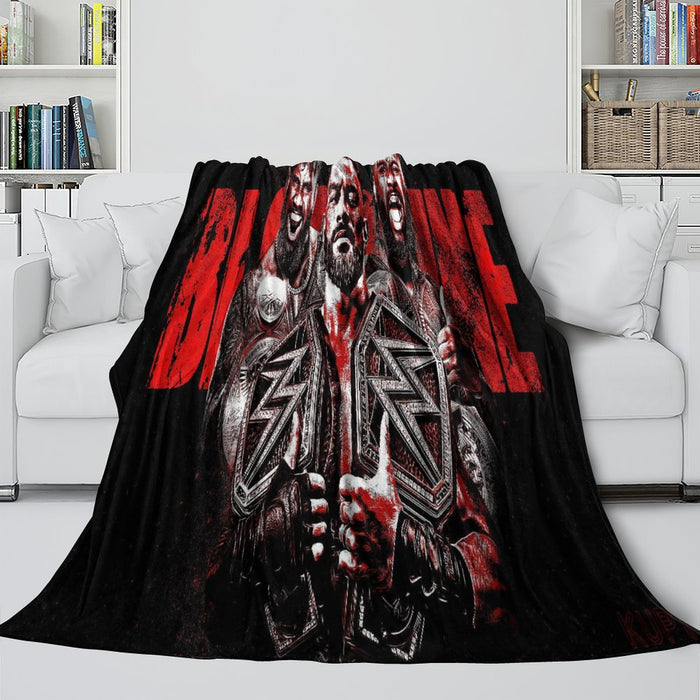 WWE Pattern Blanket Flannel Throw Kids Room Decoration