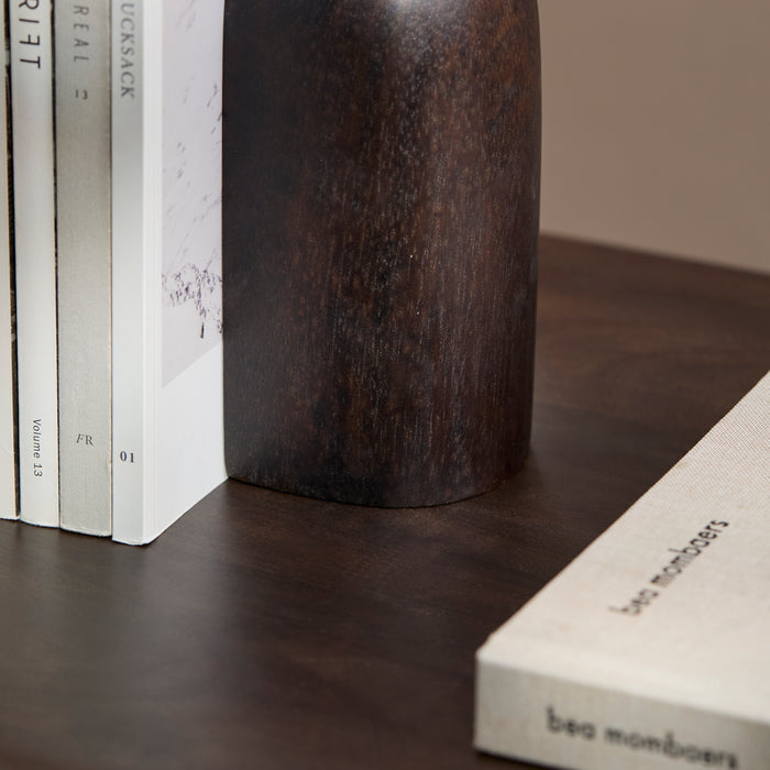 Yattendon 17cm Bookend Set of 2 - Coffee Brown Mango Wood - Laura James
