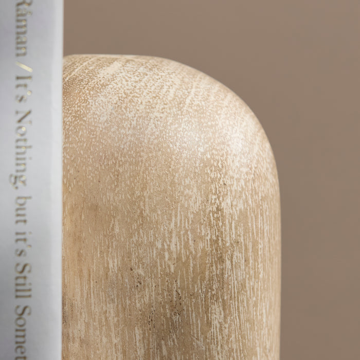 Yattendon 17cm Bookend Set of 2 - Chalked Mango Wood - Laura James