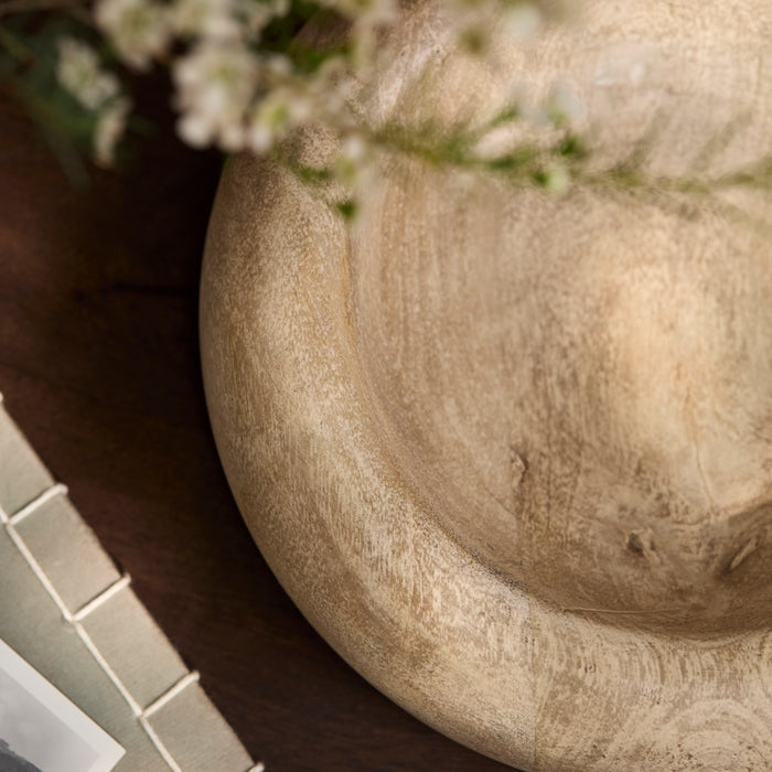 Yattendon 25cm Bowl - Chalked Mango Wood - Laura James