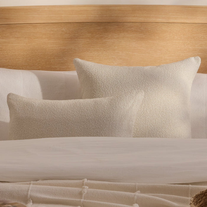 Yelden 35x55cm Scatter Cushion Cover - Light Beige Boucle - Laura James