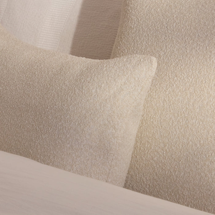 Yelden 35x55cm Scatter Cushion Cover - Light Beige Boucle - Laura James