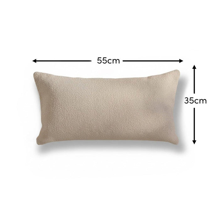 Yelden 35x55cm Scatter Cushion Cover - Light Beige Boucle - Laura James
