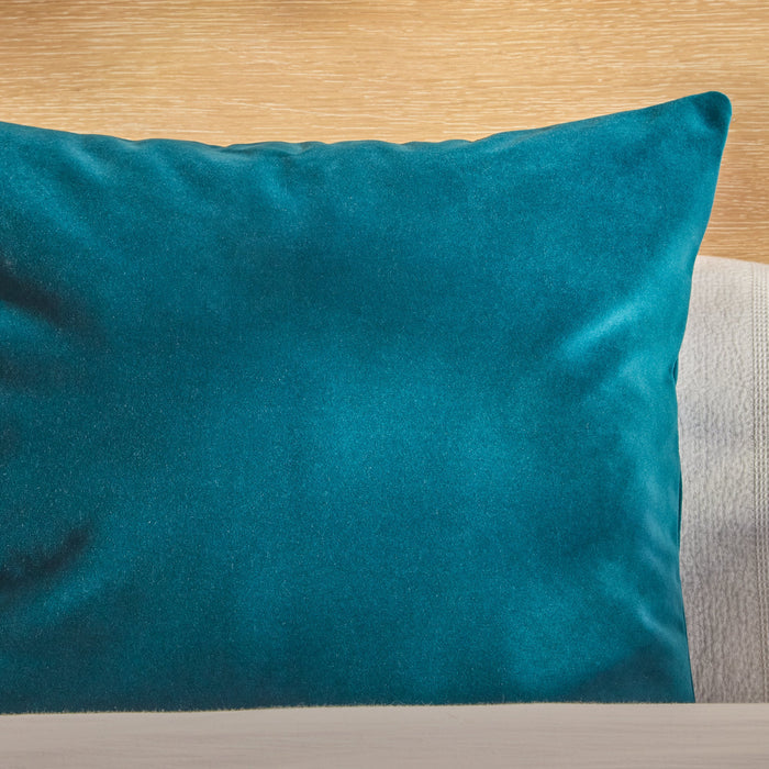 Yelden 50x50cm Scatter Cushion Cover - Deep Teal Velvet - Laura James
