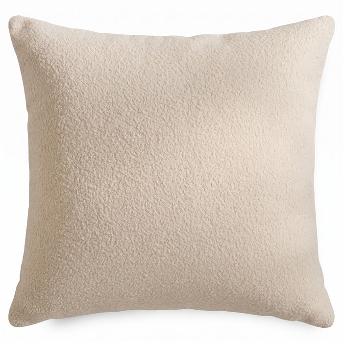 Yelden 50x50cm Scatter Cushion Cover - Light Beige Boucle - Laura James