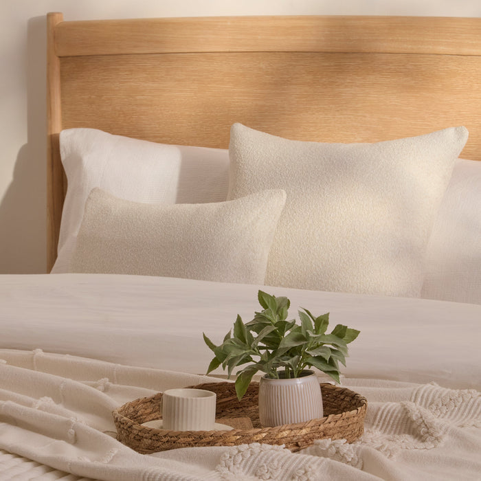 Yelden 50x50cm Scatter Cushion Cover - Light Beige Boucle - Laura James
