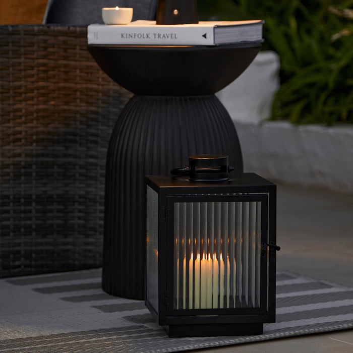 Revesby 30cm Lantern - Black Metal
 - Laura James