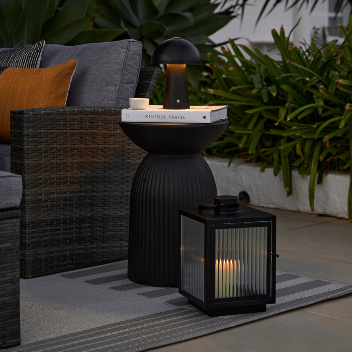 Revesby 30cm Lantern - Black Metal
 - Laura James