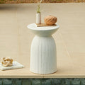 Zaliki_35cm_Concrete_Round_Side_Table_Paprika_Terrazzo