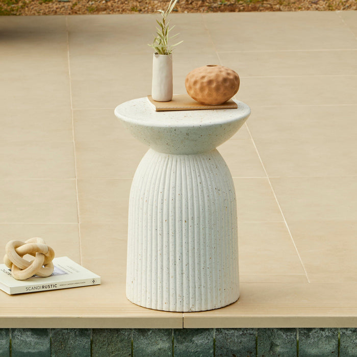 Zaliki_35cm_Concrete_Round_Side_Table_Paprika_Terrazzo